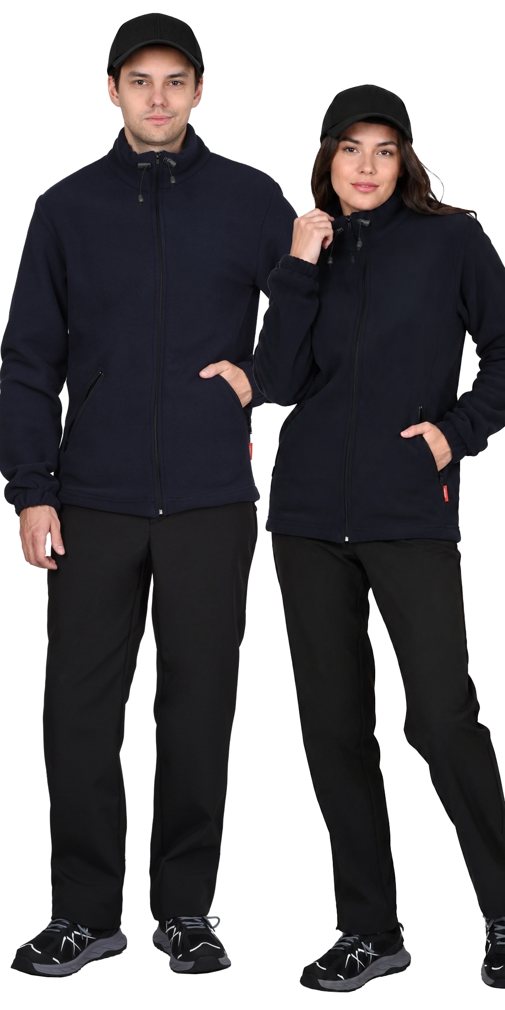 Куртка флисовая темно-синяя, 280 г/м2