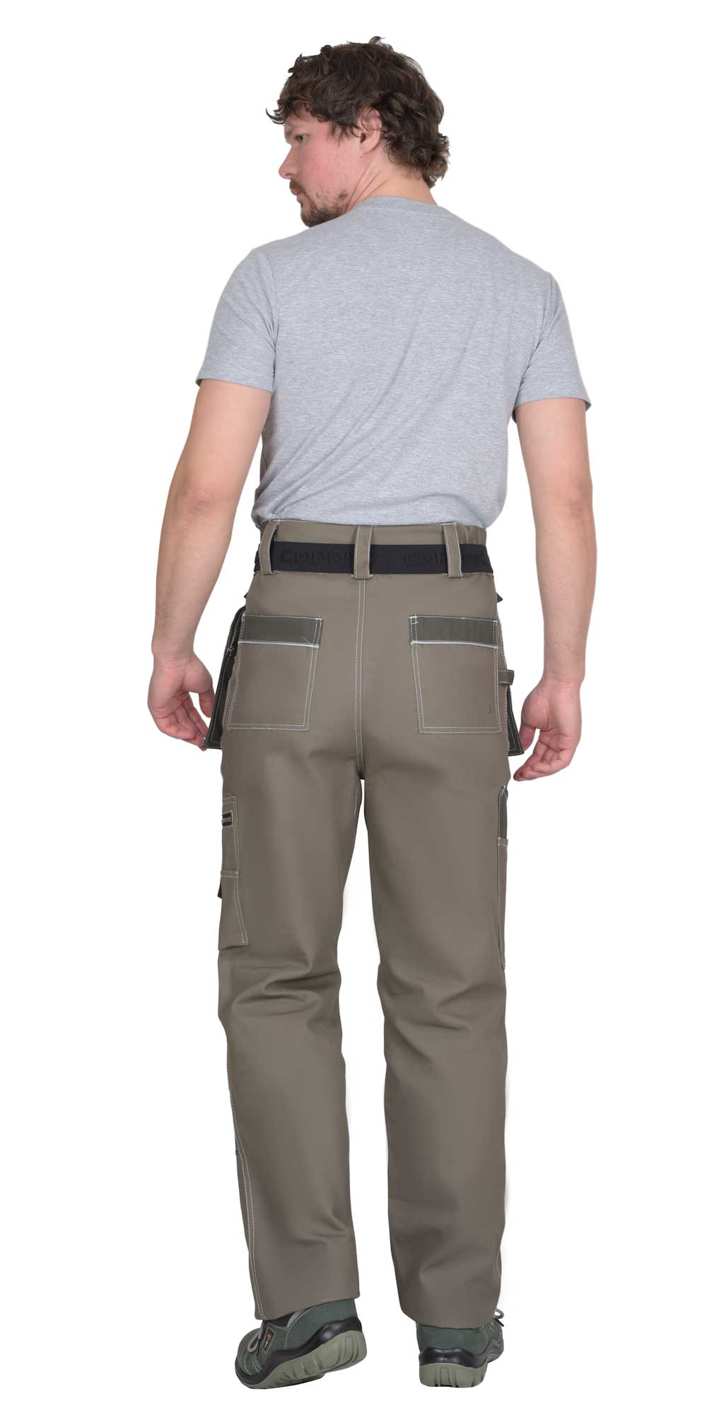 Костюм СИРИУС-ТОКИО куртка, брюки, тёмно-песочный с хаки, 265 г/м2, 100%ХБ — изображение 5