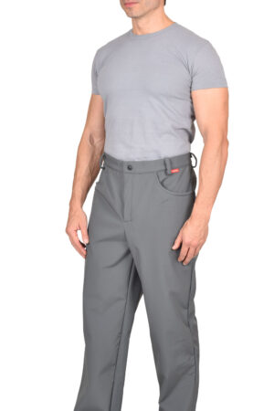 Брюки СИРИУС-АЗОВ серый софтшелл, 350 г/м2