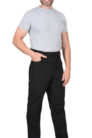 Брюки СИРИУС-АЗОВ черный софтшелл, 350 г/м2