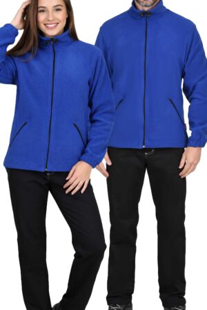 Куртка флисовая васильковая, 280 г/м2