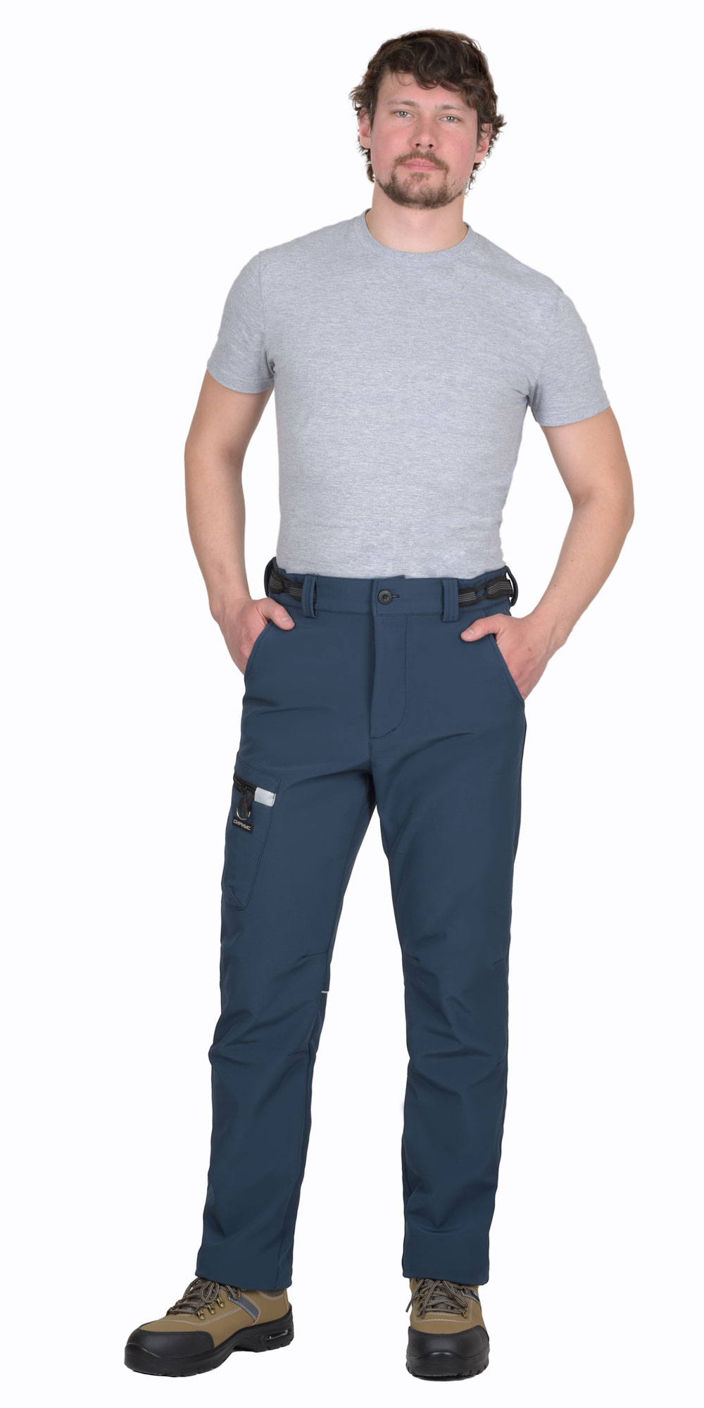 Костюм СИРИУС-СПЕЙС куртка, брюки, софтшелл синий, 325 г/м2, 94%ПЭ, 6%СП — изображение 5