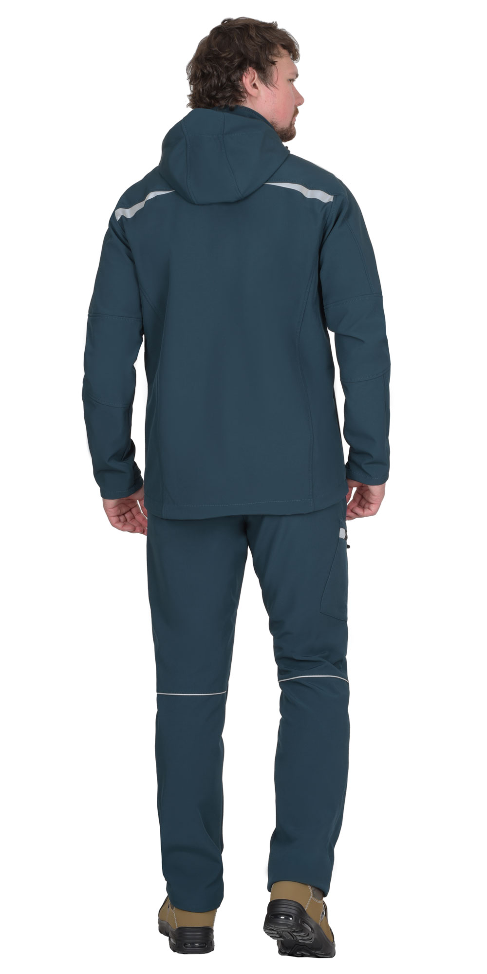 Костюм СИРИУС-СПЕЙС куртка, брюки, софтшелл морская волна, 245 г/м2, 65%ПЭ, 35%ХБ — изображение 4
