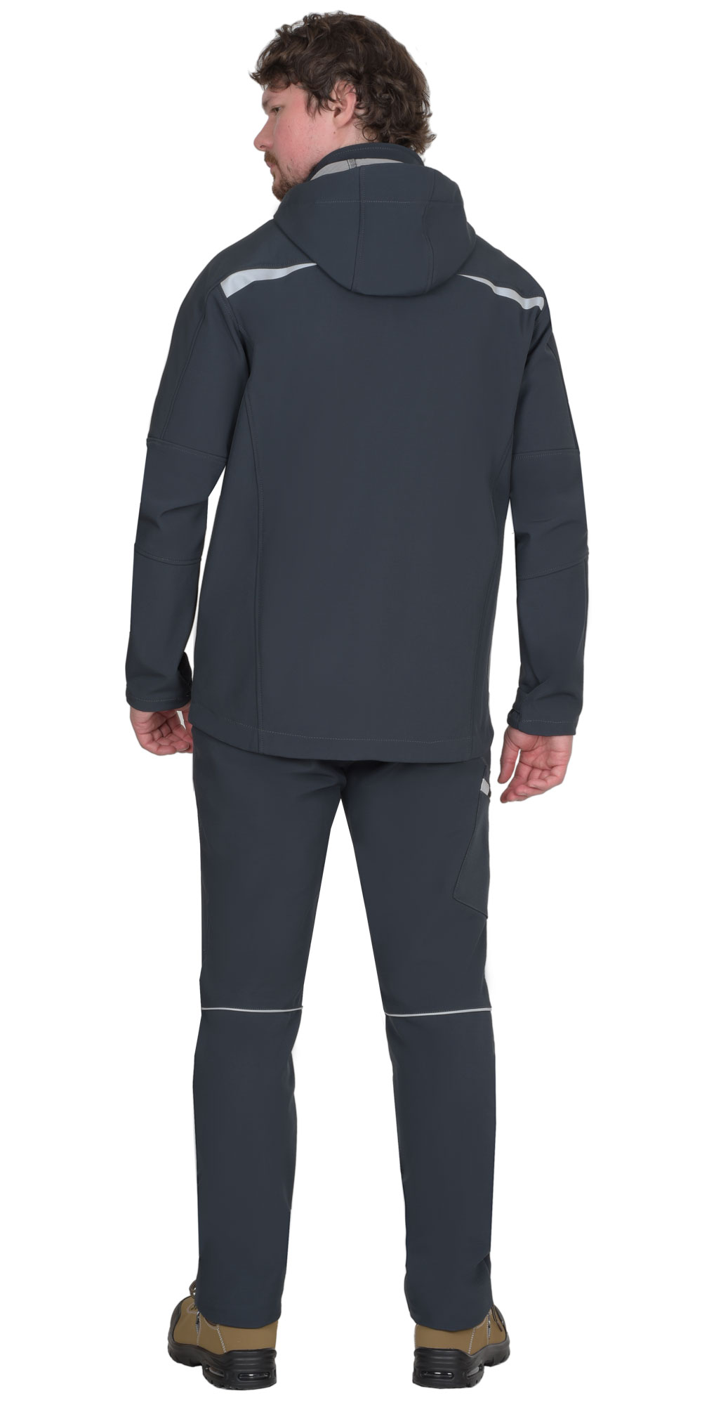 Костюм СИРИУС-СПЕЙС куртка, брюки, софтшелл сине-серый, 325 г/м2, 94%ПЭ, 6%СП — изображение 4