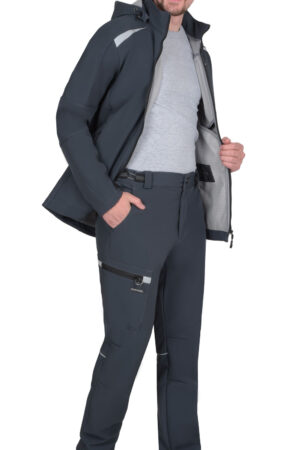 Костюм СИРИУС-СПЕЙС куртка, брюки, софтшелл сине-серый, 325 г/м2, 94%ПЭ, 6%СП