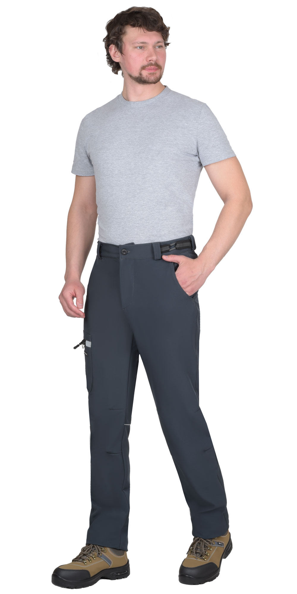 Костюм СИРИУС-СПЕЙС куртка, брюки, софтшелл сине-серый, 325 г/м2, 94%ПЭ, 6%СП — изображение 5