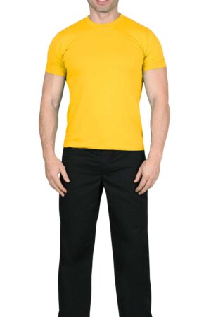 Футболка жёлтая СИРИУС-СТАНДАРТ 160г/м2 в уп.100 шт. за шт.