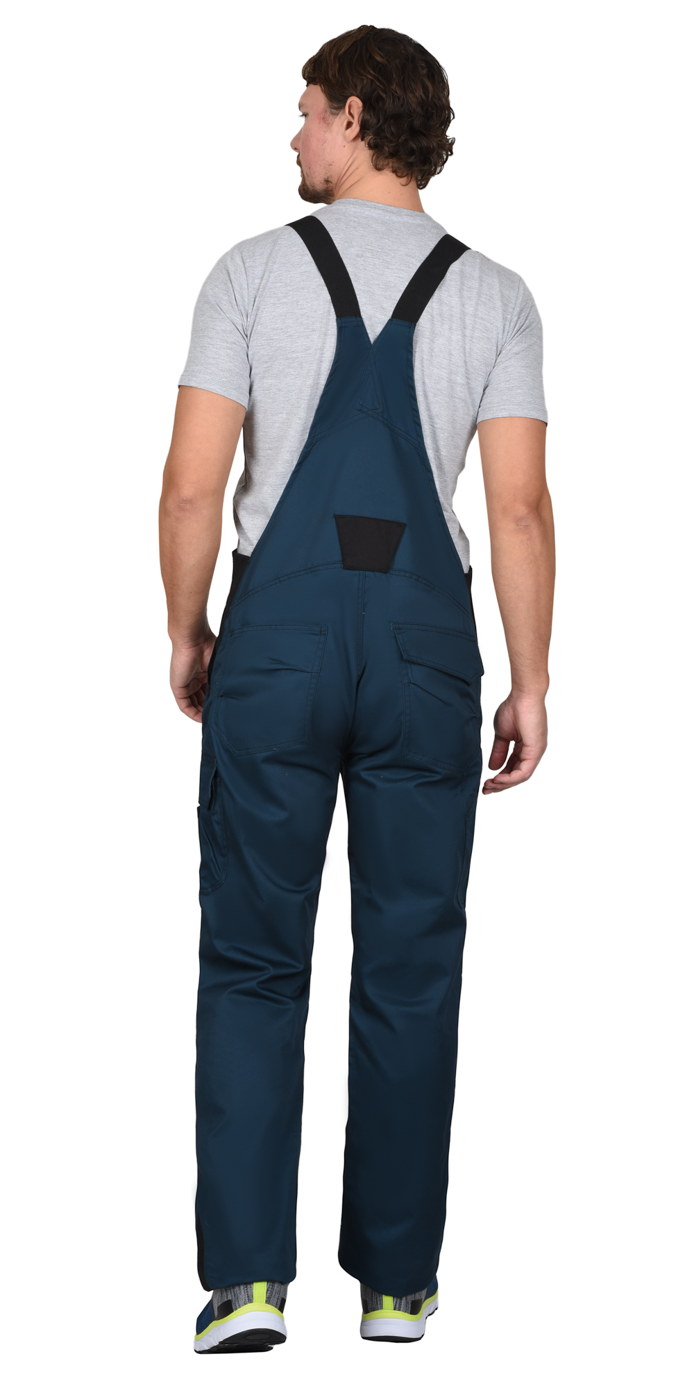 Костюм СИРИУС-ЦИТРИН куртка, полукомбинезон, морена с черным, 245 г/м2, 65%ПЭ, 35%ХБ — изображение 5