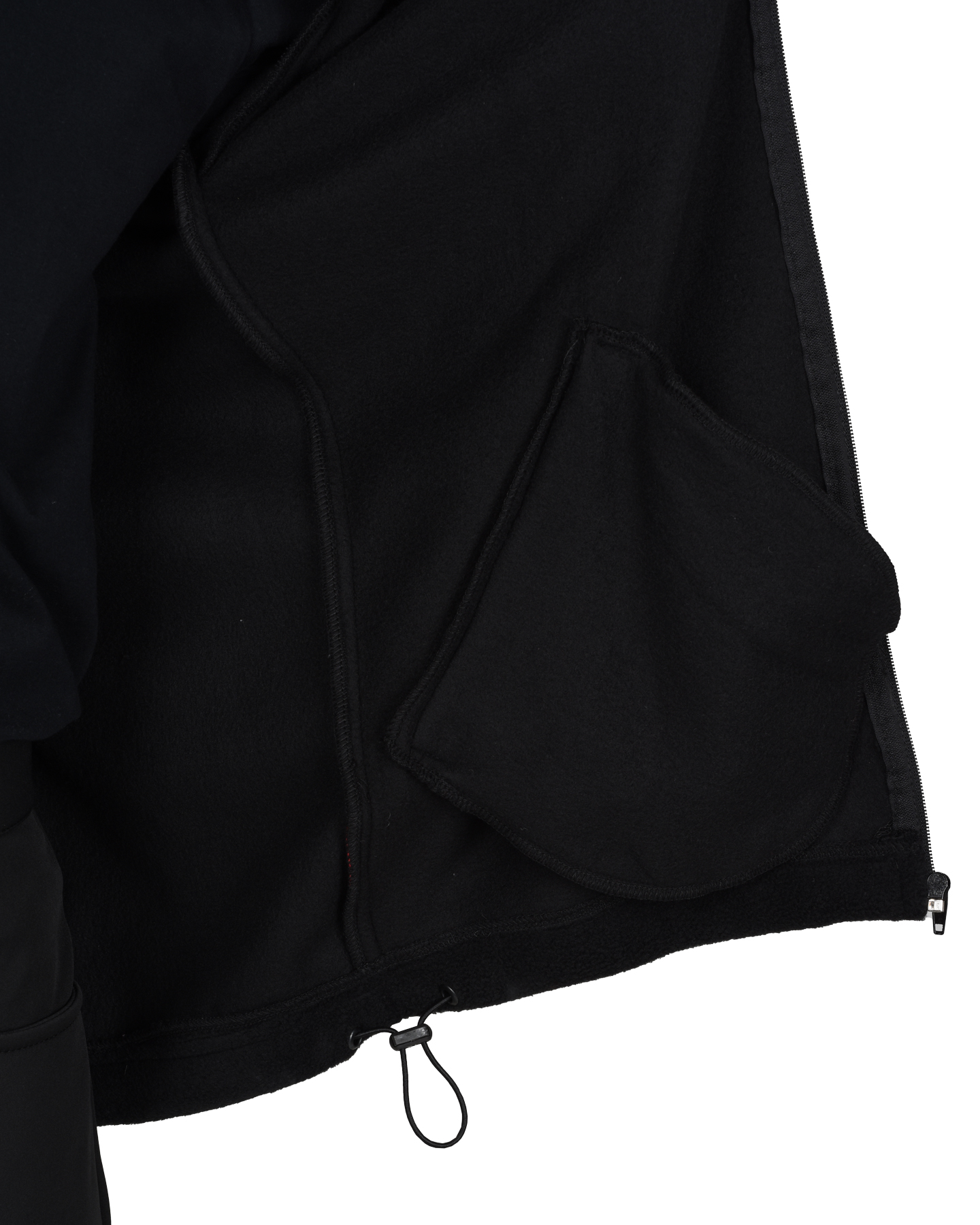 Куртка флисовая черная, 280 г/м2 — изображение 4