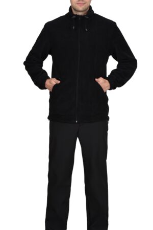 Куртка флисовая черная, 280 г/м2