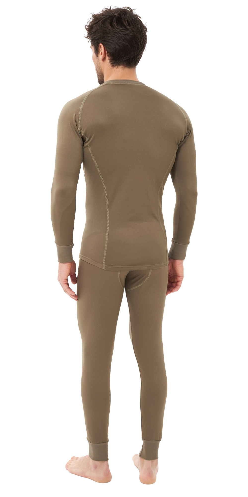 Термобельё в комплекте (фуфайка, кальсоны) EcoDry RealMan хаки (В КОРОБКЕ) — изображение 2